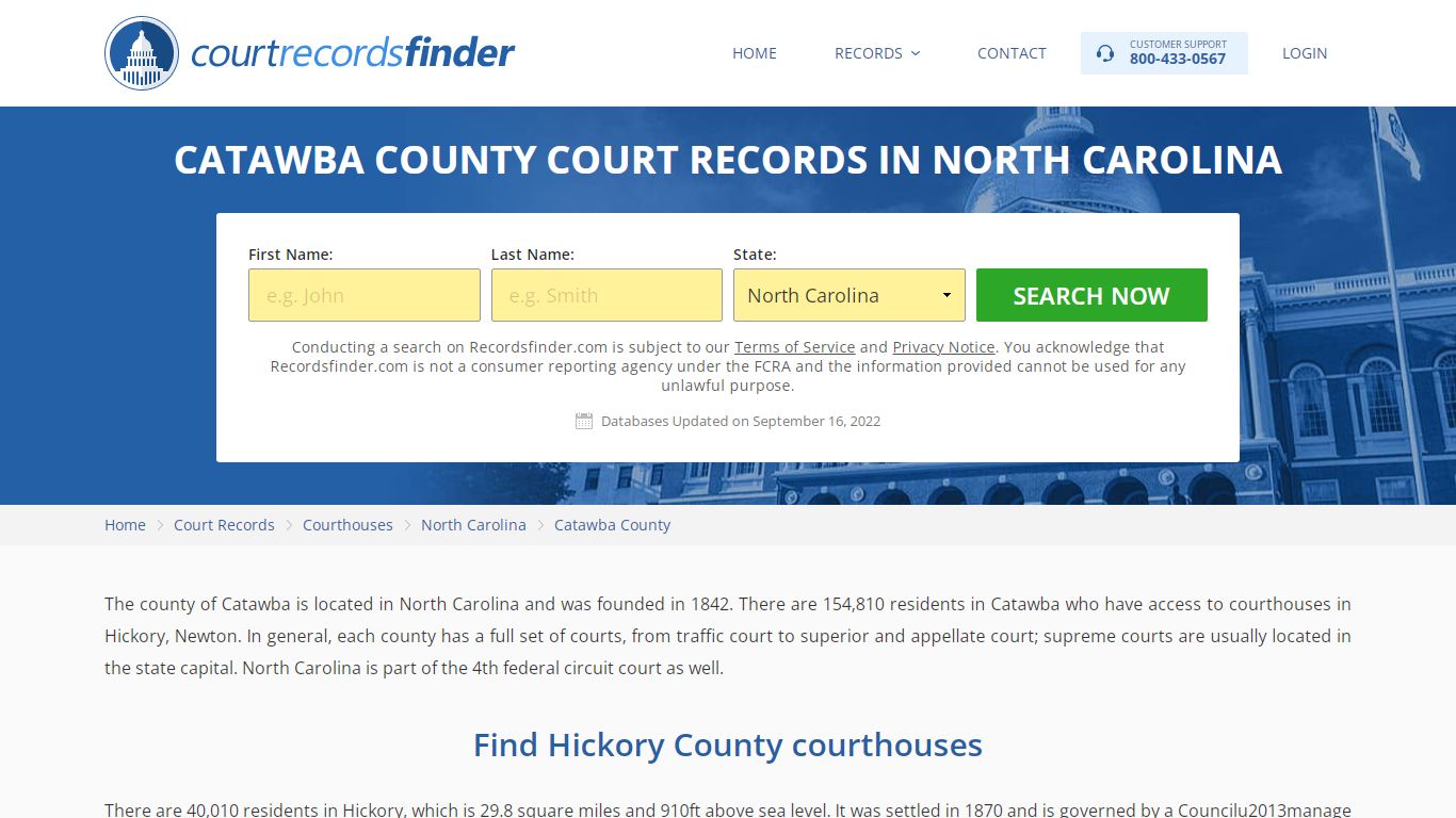 Catawba County, NC Court Records - Find Catawba Courthouses